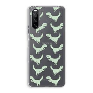 CaseCompany Dinos: Sony Xperia 10 III Transparant Hoesje