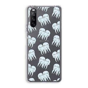 CaseCompany Octopussen: Sony Xperia 10 III Transparant Hoesje
