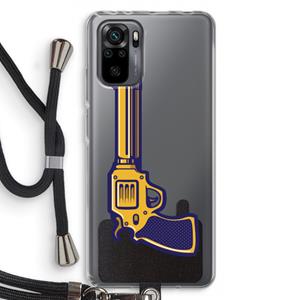 CaseCompany Pew Pew Pew: Xiaomi Redmi Note 10 Pro Transparant Hoesje met koord