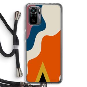 CaseCompany Noor A: Xiaomi Redmi Note 10 Pro Transparant Hoesje met koord