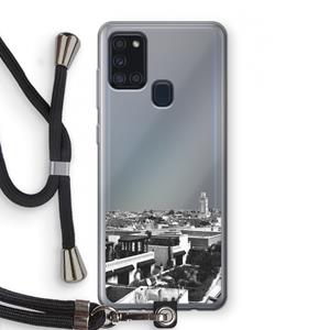 CaseCompany Marrakech Skyline : Samsung Galaxy A21s Transparant Hoesje met koord