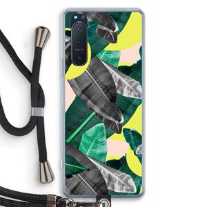 CaseCompany Fantasie jungle: Sony Xperia 5 II Transparant Hoesje met koord