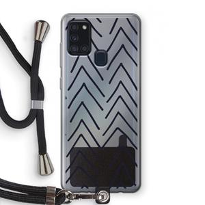 CaseCompany Marrakech Arrows: Samsung Galaxy A21s Transparant Hoesje met koord