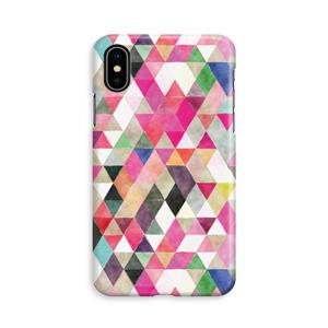CaseCompany Gekleurde driehoekjes: iPhone X Volledig Geprint Hoesje