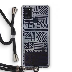 CaseCompany Marrakech print: Samsung Galaxy A21s Transparant Hoesje met koord