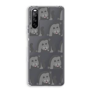 CaseCompany Cats: Sony Xperia 10 III Transparant Hoesje