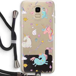 CaseCompany Fantasiewereld: Samsung Galaxy J6 (2018) Transparant Hoesje met koord