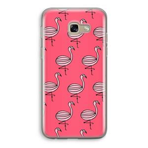 CaseCompany Flamingo: Samsung Galaxy A5 (2017) Transparant Hoesje