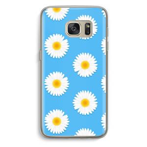 CaseCompany Margrietjes: Samsung Galaxy S7 Transparant Hoesje