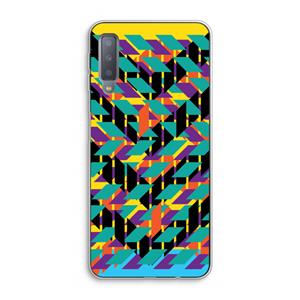 CaseCompany Skew Bee 1: Samsung Galaxy A7 (2018) Transparant Hoesje