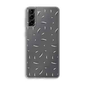 CaseCompany Hipster stripes: Samsung Galaxy S21 Plus Transparant Hoesje