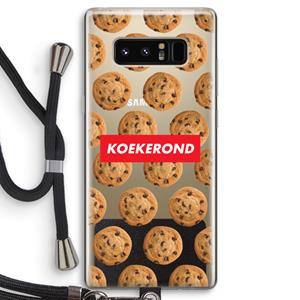 CaseCompany Koekerond: Samsung Galaxy Note 8 Transparant Hoesje met koord