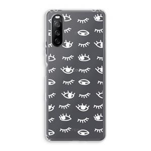 CaseCompany Eye pattern #3: Sony Xperia 10 III Transparant Hoesje