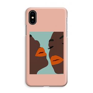 CaseCompany Orange lips: iPhone XS Max Volledig Geprint Hoesje