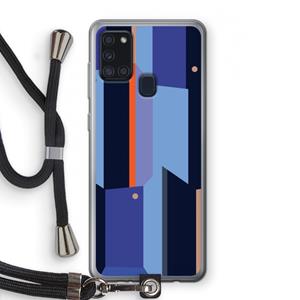 CaseCompany Gestalte 3: Samsung Galaxy A21s Transparant Hoesje met koord