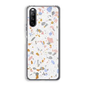 CaseCompany Terrazzo N°8: Sony Xperia 10 III Transparant Hoesje