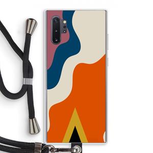 CaseCompany Noor A: Samsung Galaxy Note 10 Plus Transparant Hoesje met koord