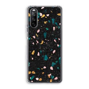 CaseCompany Terrazzo N°10: Sony Xperia 10 III Transparant Hoesje