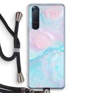 CaseCompany Fantasie pastel: Sony Xperia 5 II Transparant Hoesje met koord