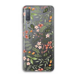 CaseCompany Sweet little flowers: Samsung Galaxy A7 (2018) Transparant Hoesje