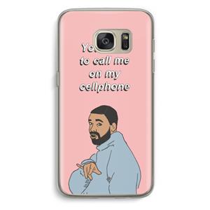 CaseCompany Hotline bling: Samsung Galaxy S7 Transparant Hoesje