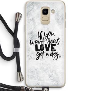 CaseCompany Partner in crime: Samsung Galaxy J6 (2018) Transparant Hoesje met koord