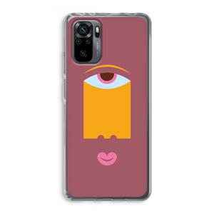 CaseCompany Mono V: Xiaomi Redmi Note 10 Pro Transparant Hoesje