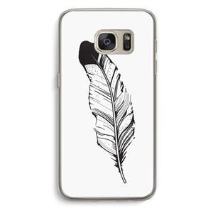 CaseCompany Pluim: Samsung Galaxy S7 Transparant Hoesje