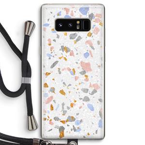 CaseCompany Terrazzo N°8: Samsung Galaxy Note 8 Transparant Hoesje met koord