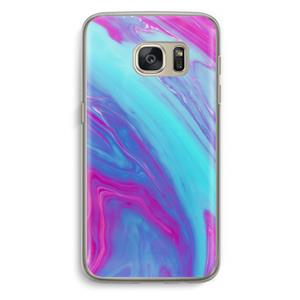 CaseCompany Zweverige regenboog: Samsung Galaxy S7 Transparant Hoesje