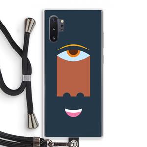 CaseCompany Mono M: Samsung Galaxy Note 10 Plus Transparant Hoesje met koord