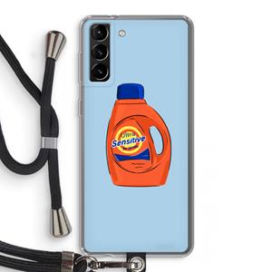 CaseCompany Ultra Sensitive: Samsung Galaxy S21 Plus Transparant Hoesje met koord