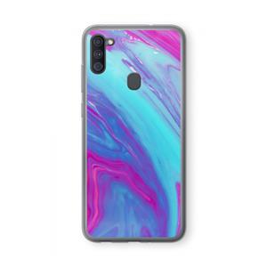 CaseCompany Zweverige regenboog: Samsung Galaxy A11 Transparant Hoesje