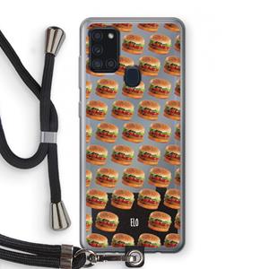 CaseCompany Giants: Samsung Galaxy A21s Transparant Hoesje met koord