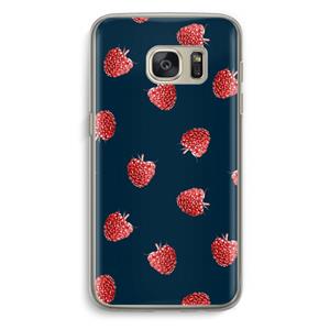 CaseCompany Framboosjes: Samsung Galaxy S7 Transparant Hoesje