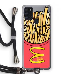 CaseCompany McElodie: Samsung Galaxy A21s Transparant Hoesje met koord