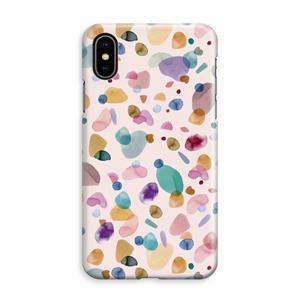 CaseCompany Terrazzo Memphis Pink: iPhone XS Max Volledig Geprint Hoesje