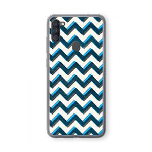 CaseCompany Onderbroken lijn: Samsung Galaxy A11 Transparant Hoesje