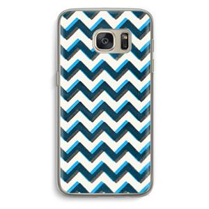 CaseCompany Onderbroken lijn: Samsung Galaxy S7 Transparant Hoesje