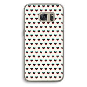 CaseCompany Hartjes: Samsung Galaxy S7 Transparant Hoesje