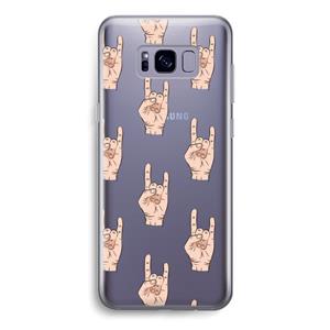 CaseCompany Rock: Samsung Galaxy S8 Transparant Hoesje