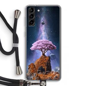 CaseCompany Ambition: Samsung Galaxy S21 Plus Transparant Hoesje met koord