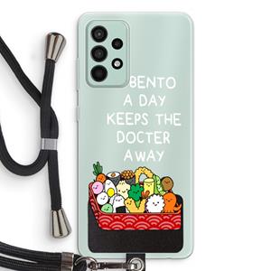 CaseCompany Bento a day: Samsung Galaxy A52s 5G Transparant Hoesje met koord
