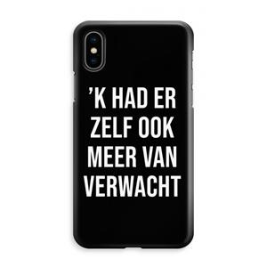 CaseCompany Meer verwacht - Zwart: iPhone XS Max Volledig Geprint Hoesje