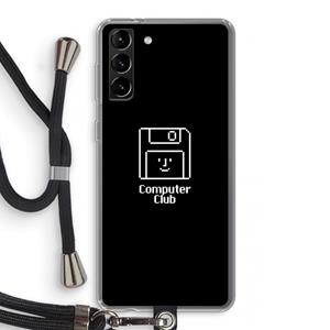CaseCompany Hello: Samsung Galaxy S21 Plus Transparant Hoesje met koord