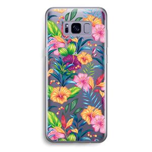 CaseCompany Tropisch 2: Samsung Galaxy S8 Transparant Hoesje