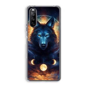 CaseCompany Wolf Dreamcatcher: Sony Xperia 10 III Transparant Hoesje