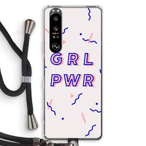 CaseCompany GRL PWR: Sony Xperia 1 III Transparant Hoesje met koord