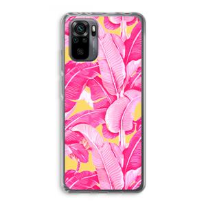 CaseCompany Pink Banana: Xiaomi Redmi Note 10 Pro Transparant Hoesje