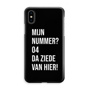 CaseCompany Da ziede van hier - Zwart: iPhone XS Max Volledig Geprint Hoesje